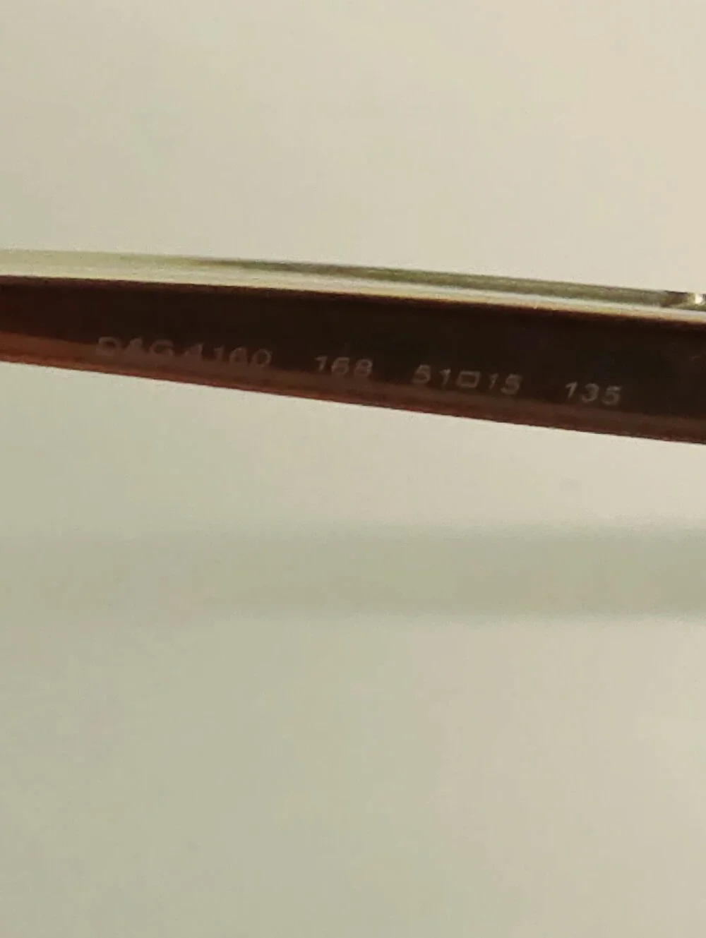 D&G Dolce & Gabbana 4160 Brown Rectangular Eyeglasses Frames 51-15-135 Italy